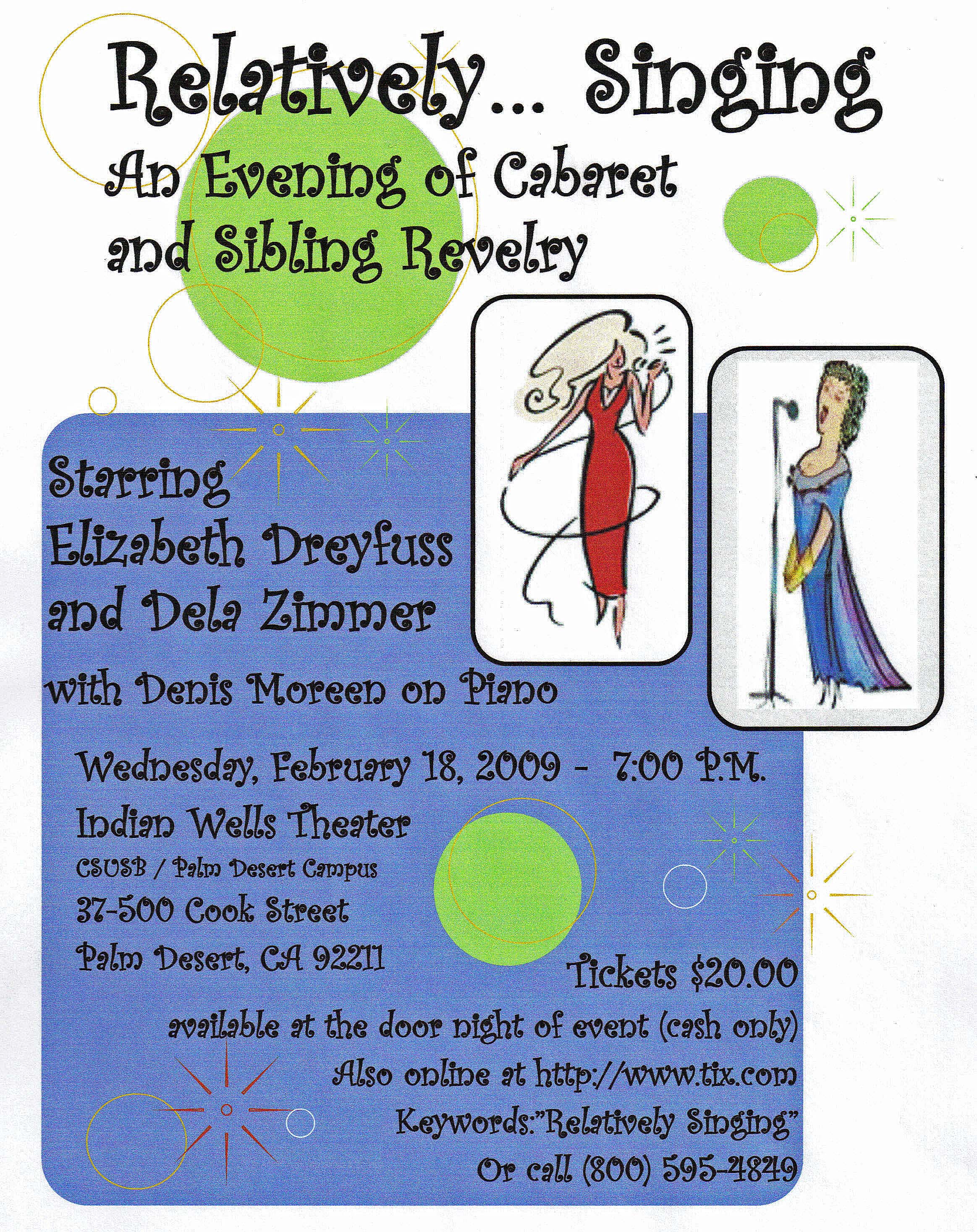 Poster for Relatively ... Singing, 2009