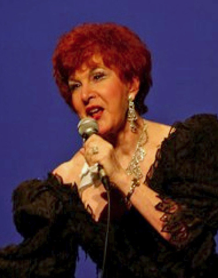 Vicki singing at another show, 2010